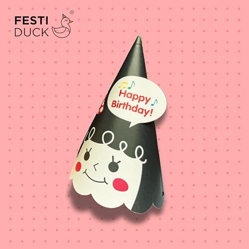 Festi Duck Kawaii Theme Caps Pack of 10 – Durable, comfortable, and eye-catching party hats with adjustable fit, perfect for birthdays, costume parties, and fun events. - Image 5
