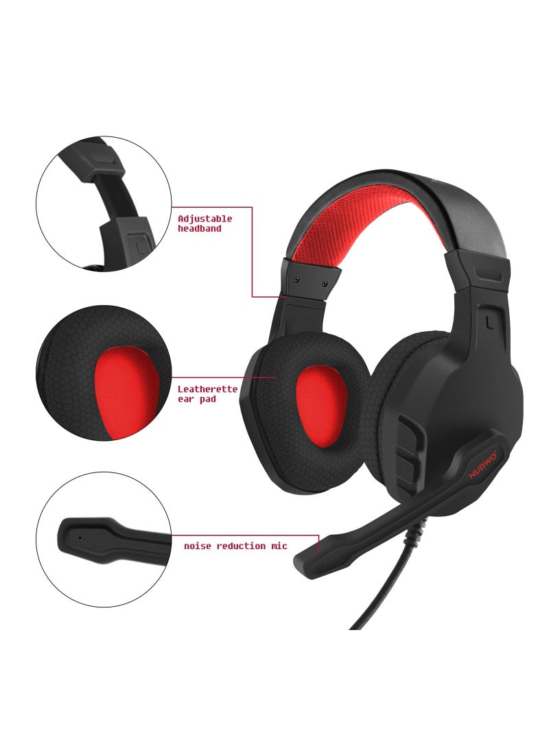 نوبو سماعة ألعاب U3 مع ميكروفون، حجم آمن محدود، سماعات رأس للأطفال لجهاز Switch، خفيفة الوزن للغاية، صوت غني، مقبس 3.5 مم لأجهزة NS، PS4، PS5، Xbox، الكمبيوتر اللوحي، iPad - Image 5