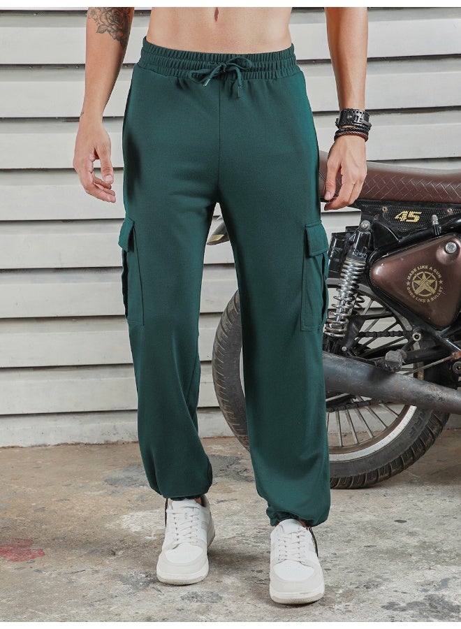 HIGH STAR Men’s Straight Fit Dark Green Trousers – Stylish and Practical - Image 5
