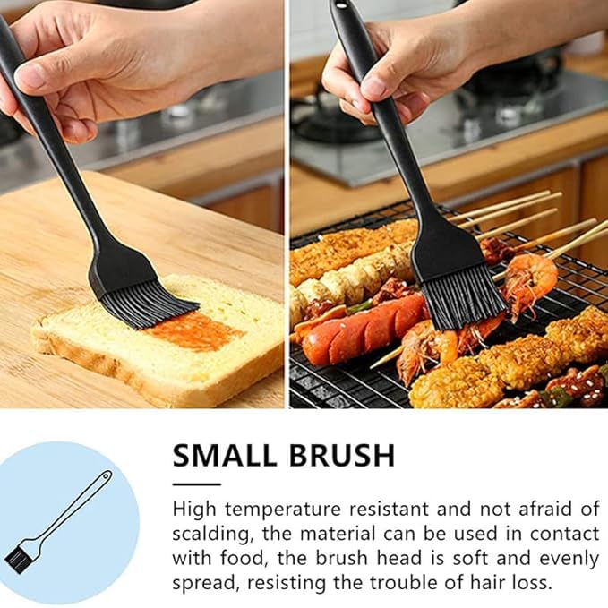 NowExp Silicone Spatula Set 5Piece HeatResistant NonStick BPAFree with Wooden Handles for Cooking Baking and Icing - Image 5