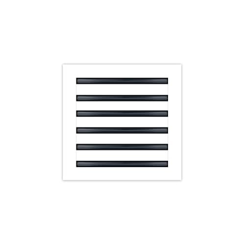 BUILDMART - 12x12 Modern AC Vent Cover - Decorative White Aluminum Air Vent - Standard Linear Slot Diffuser - Heating and Cooling Register Grille for Ceiling, Walls & Floors - Texas Buildmart - Image 1