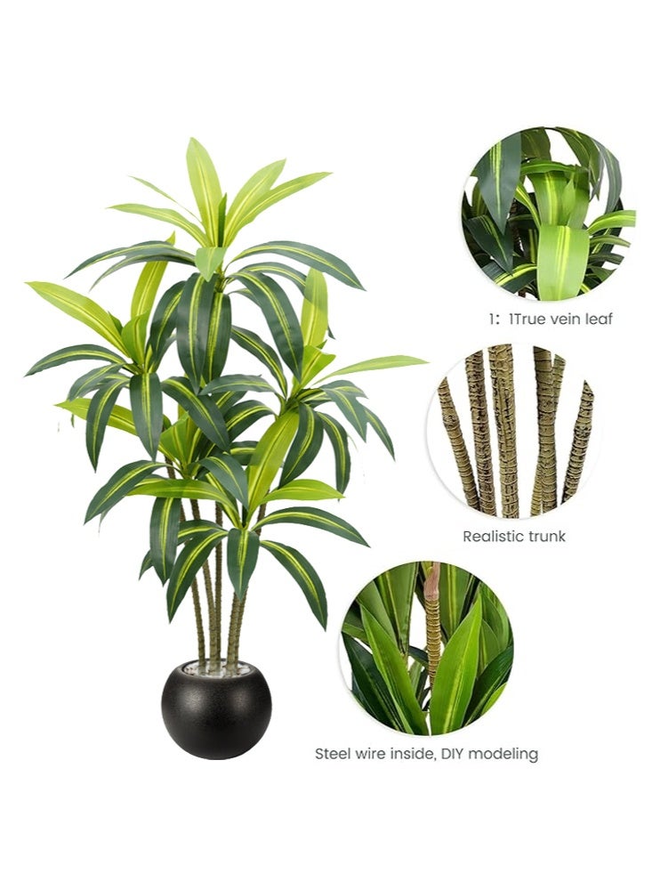 إن كي أكس نبات صناعي مزخرف للاستخدام الداخلي والخارجي، خضرة واقعية للمنزل أو المكتب أو غرفة المعيشة أو الفناء أو ديكور المدخل 150 سم - Image 5