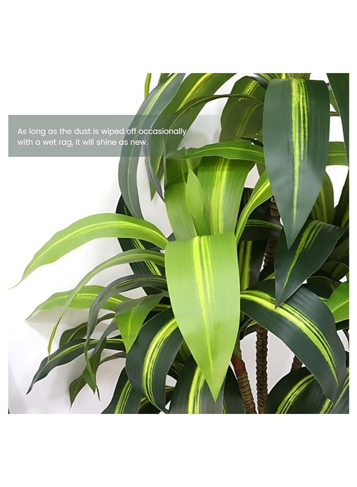 إن كي أكس نبات صناعي مزخرف للاستخدام الداخلي والخارجي، خضرة واقعية للمنزل أو المكتب أو غرفة المعيشة أو الفناء أو ديكور المدخل 150 سم - Image 4