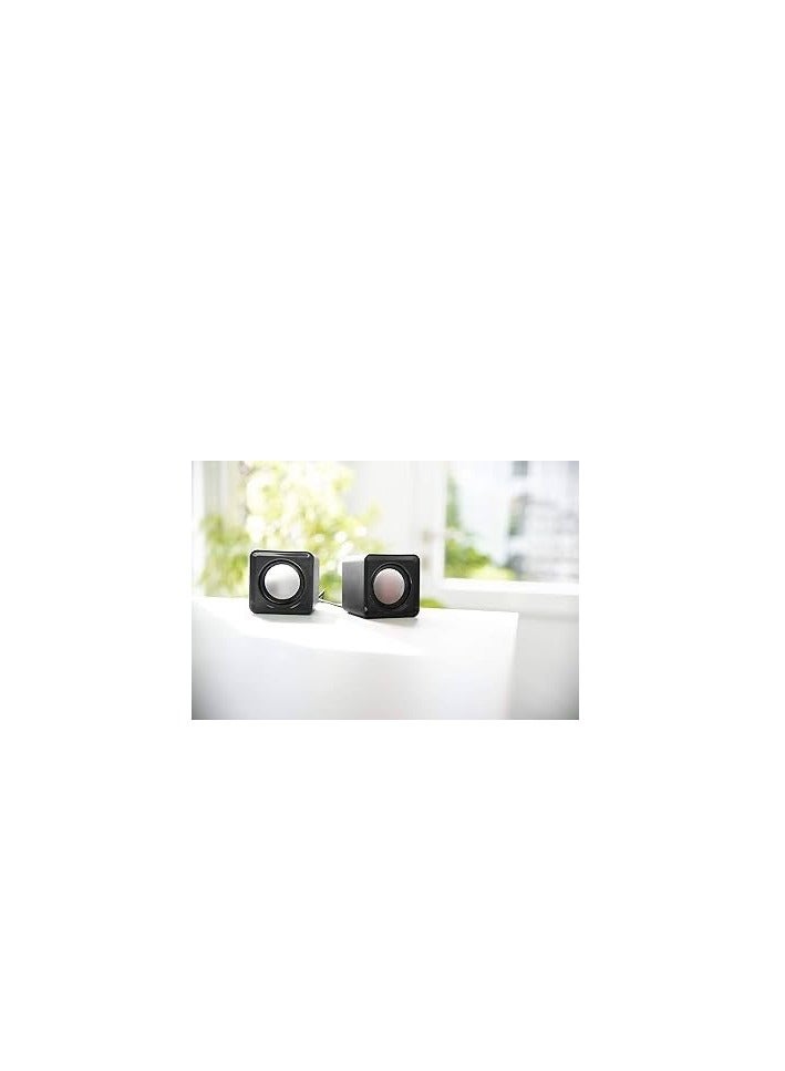 Computer Speaker 2.0 Stereo Mini USB Powered Speakers for PC, Office, Laptop, Mobile, iPad and Games