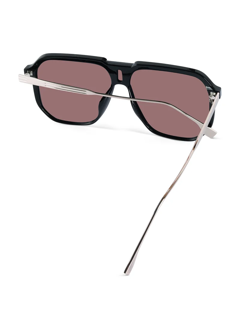 Woggles Red Pappy Aquila Brown Aviator Sunglasses