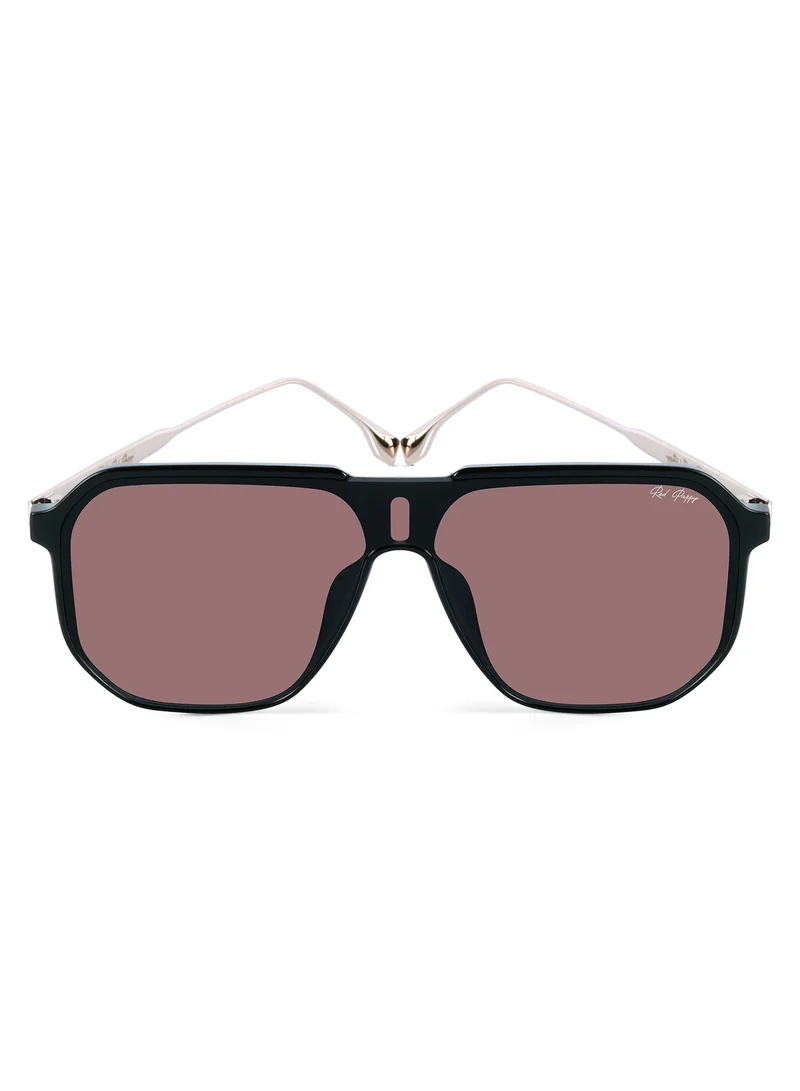 Woggles Red Pappy Aquila Brown Aviator Sunglasses