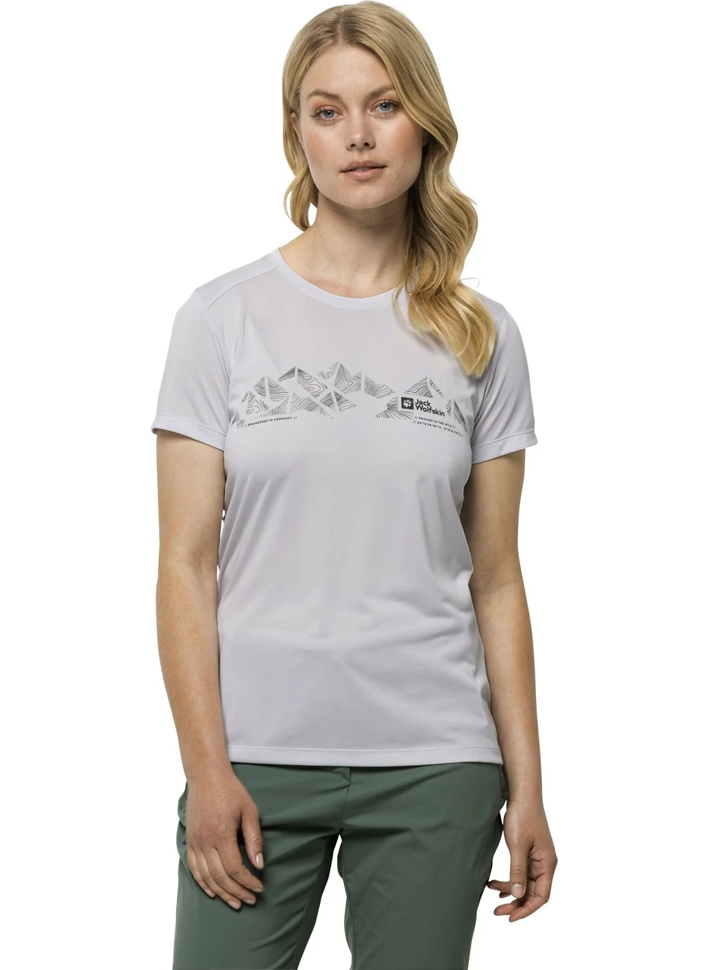 جاك ولفسكن Crosstrail Graphic Women's T-shirt 1807213_5195