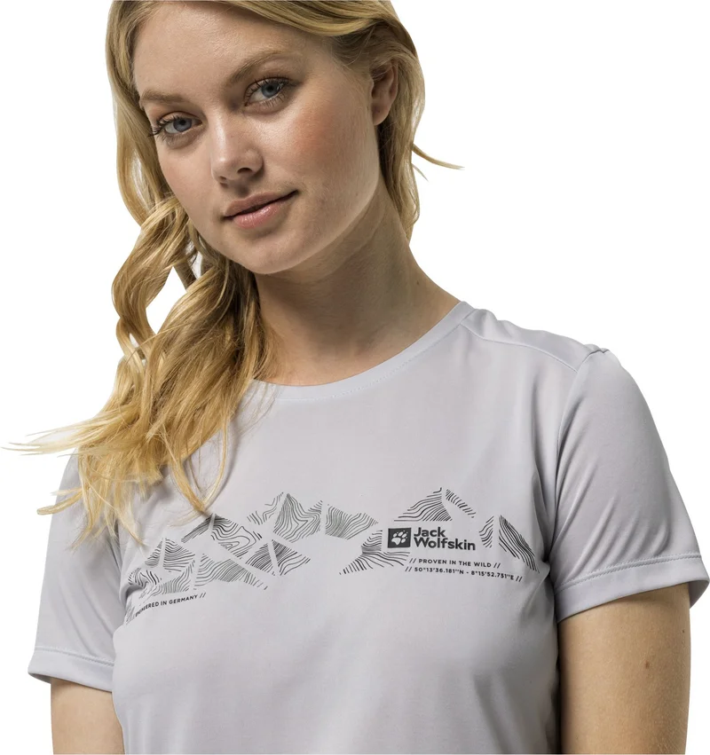 جاك ولفسكن Crosstrail Graphic Women's T-shirt 1807213_5195