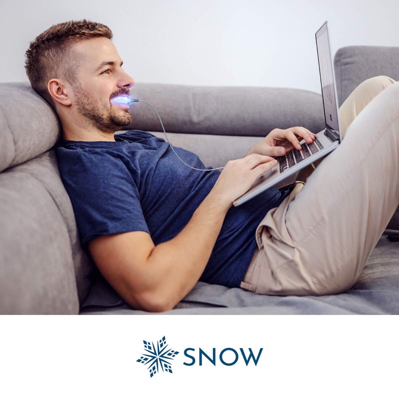 Snow Teeth Whitening Kit - Snow Teeth Whitening Serum and LED Mouthpiece Whitener, Formulated with Hydroxyapatite, Good for 6 Months - Wired Kit with 3 Wands - Image 5
