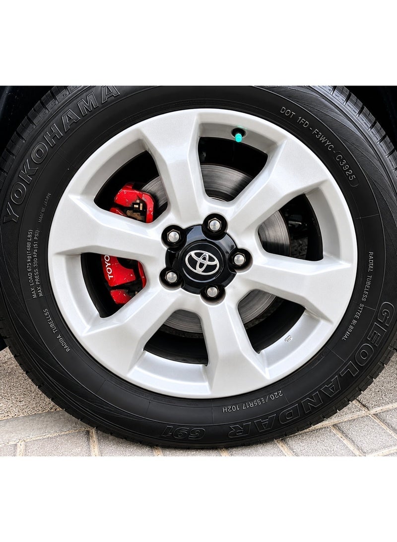Mazko Toyota RAV4 Wheel Center Caps 2009-2012 Black Set of 4 | Hub Cap Rim Cover Compatible with OEM 42603-42120 | ABS Plastic Snap-On Wheel Centre Cap for Alloy Wheels - Image 5