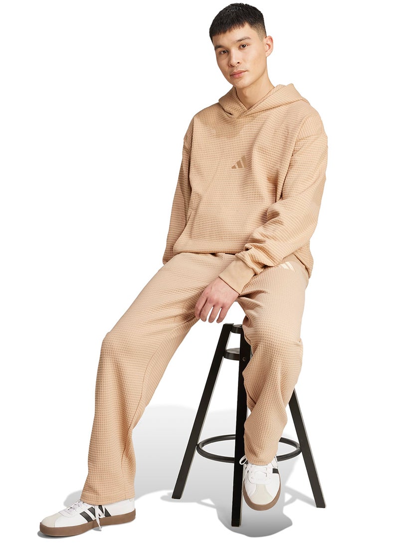 Adidas All Szn Waffle Knitted Open Hem Joggers - Image 4
