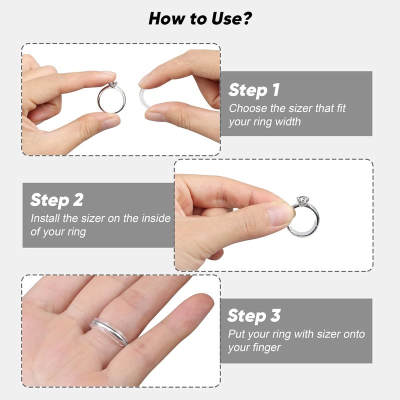 Likimar Ring Size Adjuster for Loose Rings for Any Rings Ring Size Reducer Spacer Ring Guard - Image 5
