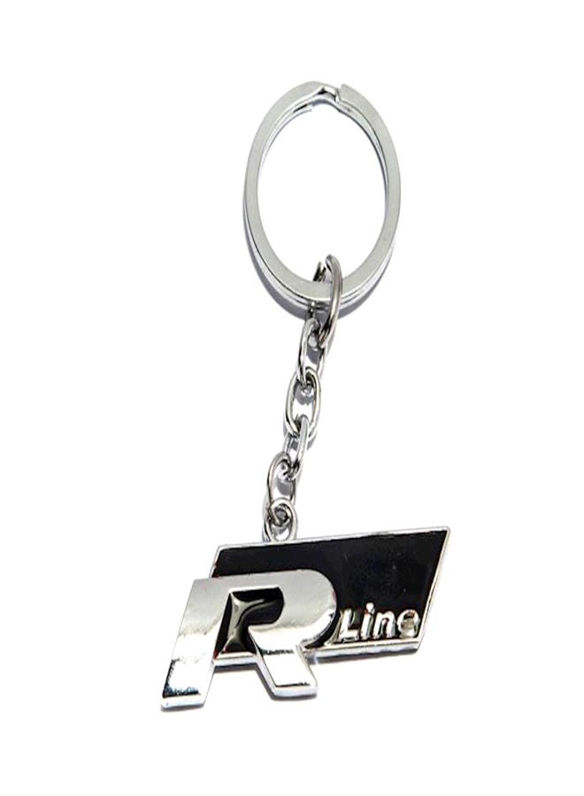 NIBEMINENT Car Keychain R Line Logo Black