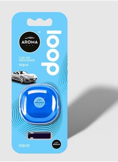 Aroma فتحة تهوية للسيارة من أروما لوب جل أكوا، معطر هواء، جسم بوليمر مملوء بالعطر على شكل جل (صنع في بولندا)  - Image 1