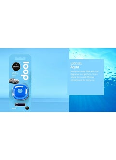 Aroma فتحة تهوية للسيارة من أروما لوب جل أكوا، معطر هواء، جسم بوليمر مملوء بالعطر على شكل جل (صنع في بولندا)  - Image 2
