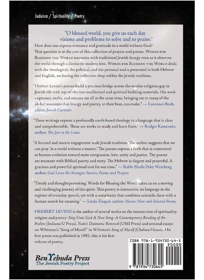 Words for Blessing the World: Poems in Hebrew and English (5)  - Image 2