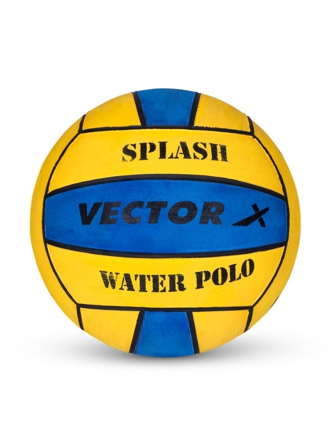VECTOR X Splash 18 Panel Vulcanised Rubber Size 5 Water Polo Ball - Image 1