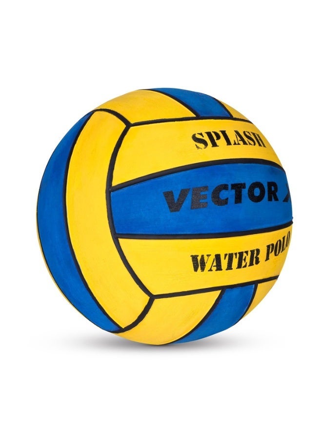 VECTOR X Splash 18 Panel Vulcanised Rubber Size 5 Water Polo Ball - Image 2