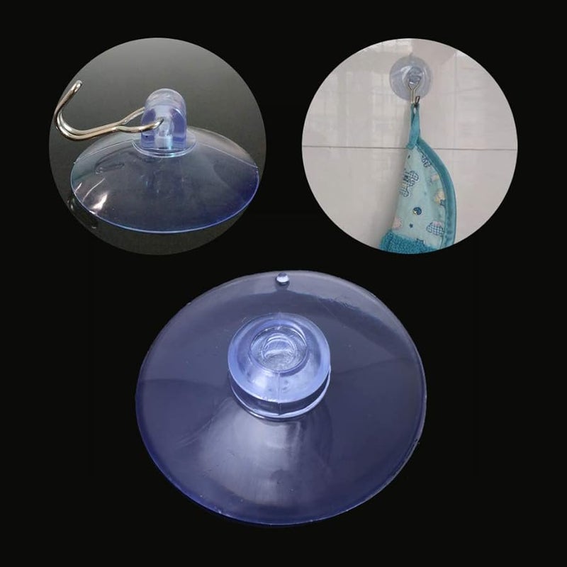 مصاصات PVC شفافة 100 قطعة لتزيين النوافذ والجدران والزجاج، مصاصات متعددة الاستخدامات - Image 3