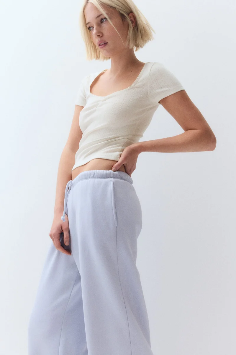 H&M Picot-trimmed T-shirt