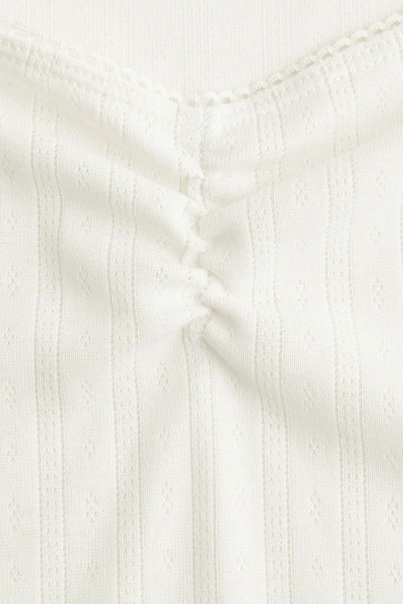 H&M Picot-trimmed T-shirt