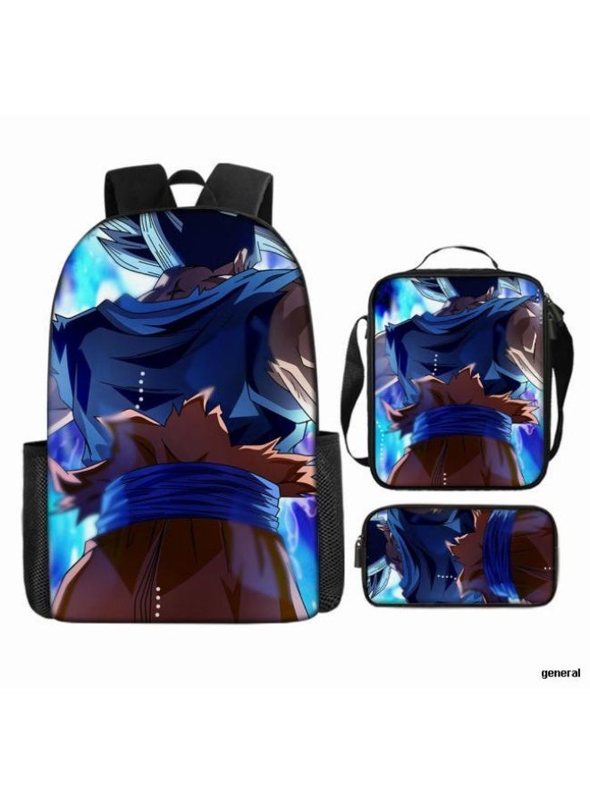 عام حقيبة الظهر المطبوعة الشائعة - مجموعة حقيبة الظهر المكونة من ثلاث قطع (يمكن استخدامها للطلاب والأطفال والأصدقاء للنزهات وتسلق الجبال وما إلى ذلك) - 104 - Image 1