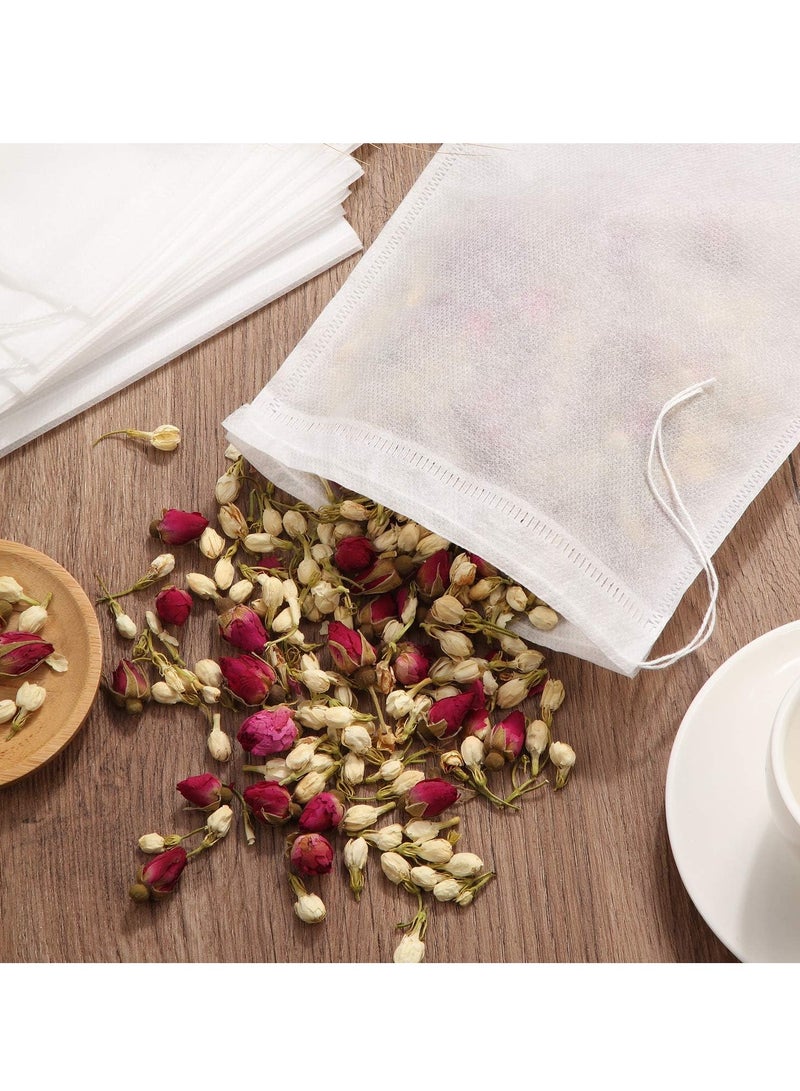 100pcs Tea Filter Bags | Loose Tea Strainer with Drawstring | Cloth Bags for Coffee and Spices | Herb and Spice Bags | Filter Herbs and Drinks | Say Goodbye to Strainer Problems - Image 3