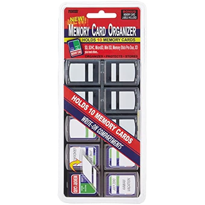 MCO-10 10 COMPARTMENT MEMORY CARD ORGANIZER