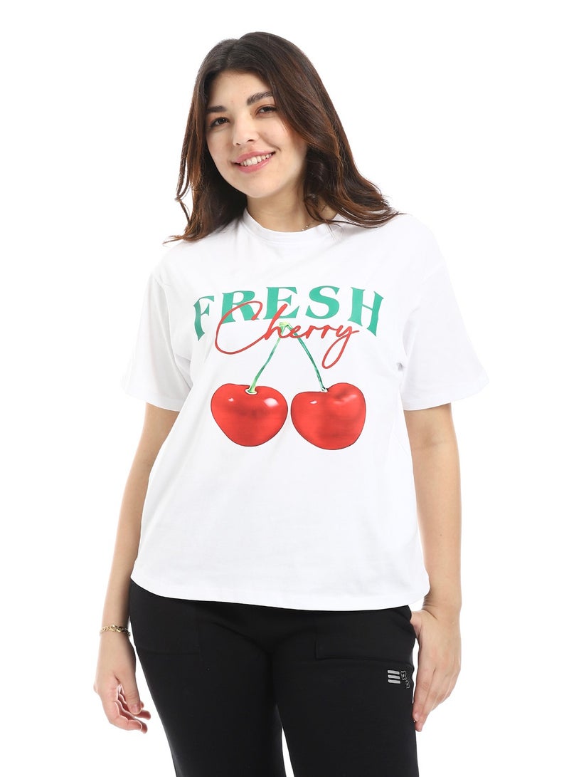 Coctail T-shirt-white-2701  - Image 1