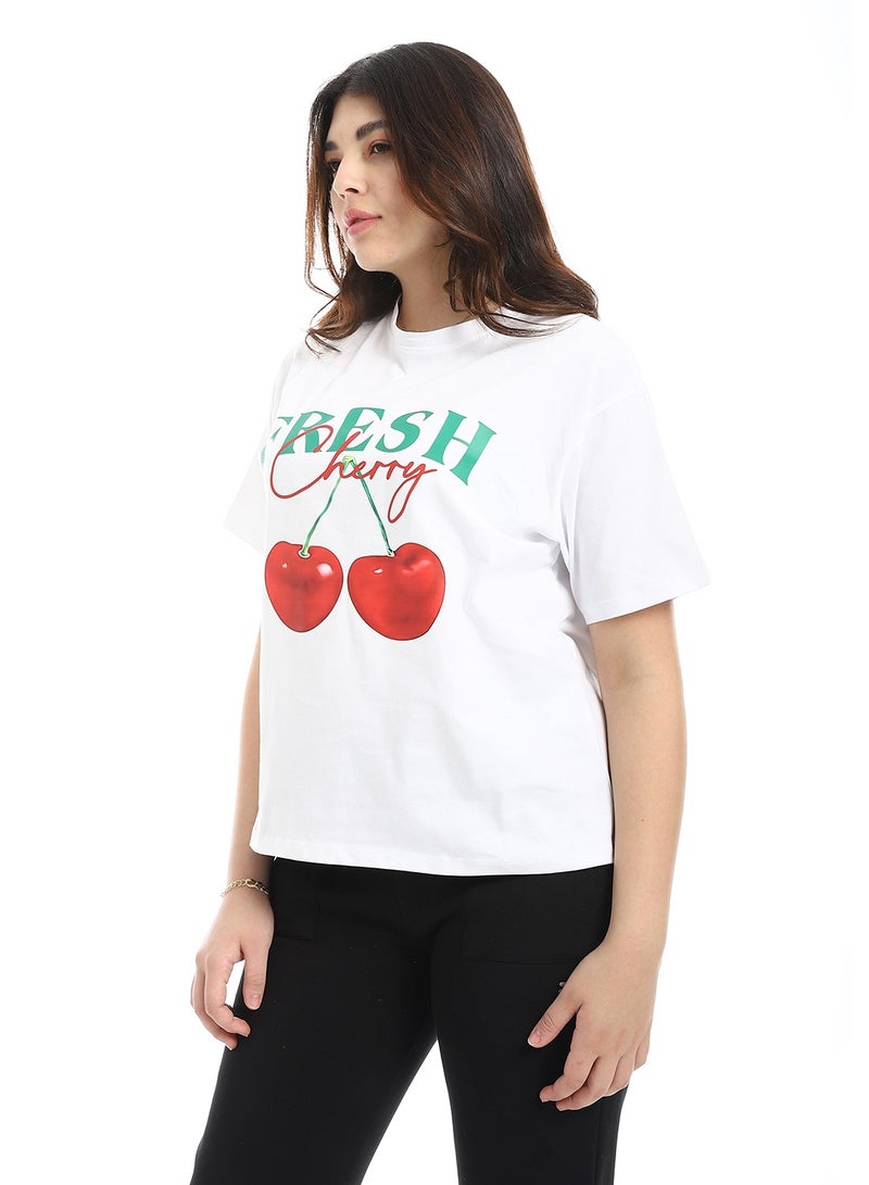 Coctail T-shirt-white-2701  - Image 2