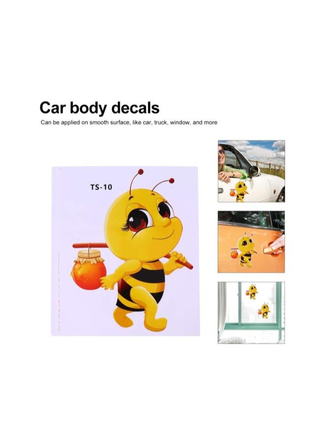 silvercnc - silvercnc 3 pcs Bees Cutouts Stickers Bulletin Board Bumblebee Cutouts Bumblebee Classroom Decor Stickers for Classroom Decorations - Image 1