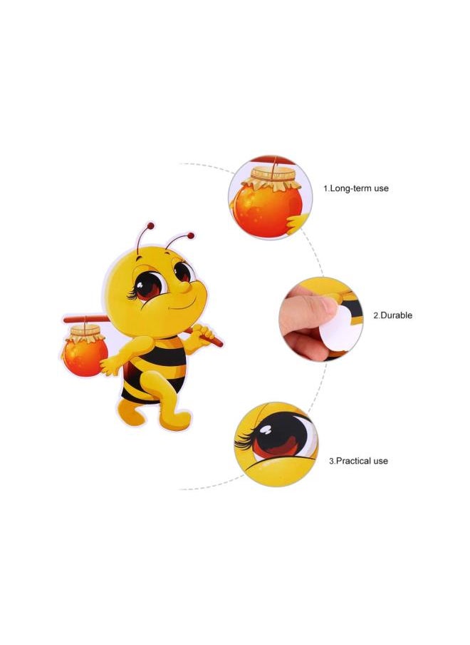 silvercnc - silvercnc 3 pcs Bees Cutouts Stickers Bulletin Board Bumblebee Cutouts Bumblebee Classroom Decor Stickers for Classroom Decorations - Image 1