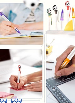 Excefore 20 Pcs Soccer Shape Ballpoint Pens with Soft Grip, Multicolor Retractable Pens with Black Ink, Perfect for School, Football Fans, 5 Colors Included (Simple)  - Image 5
