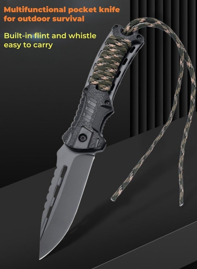 Browning Stainless Steel Outdoor Tactical Folding Knife Portable Outdoor Camping Vehicle Survival Knife  - Image 2