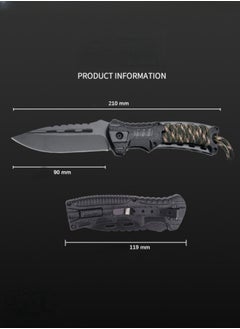 Browning Stainless Steel Outdoor Tactical Folding Knife Portable Outdoor Camping Vehicle Survival Knife  - Image 3