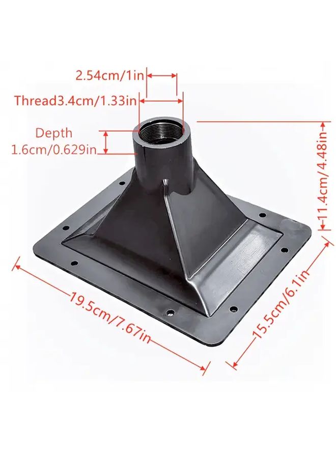 MW195 Horn Professional Compression Driver 34mm Square Rectangular ABS Plastic 1 Inch Threaded Throat High Fidelity Audio Stage KTV - Image 2