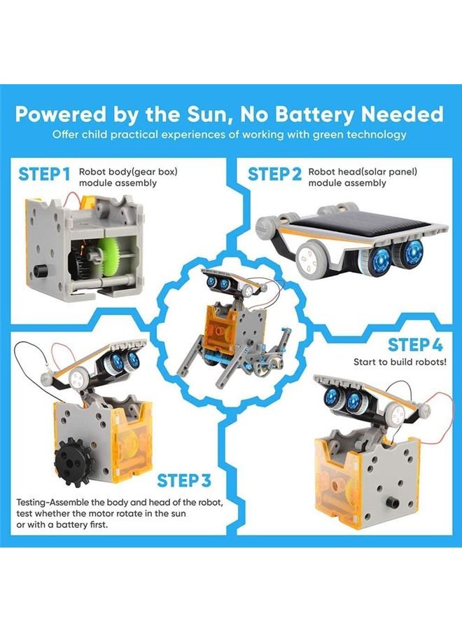 Beauenty 12 in 1 Solar Robot Toys For Kids - Image 4
