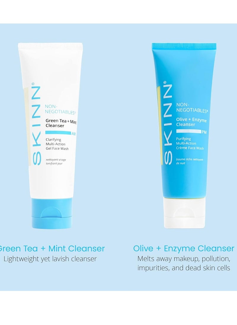 Skinn SKINN Morning and Night Facial Cleanser Bundle, 4oz  - Image 2