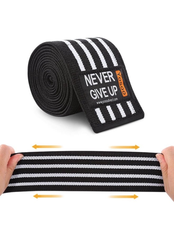 silvercnc - Yosoo Knee Wraps Patella Brace Support Thigh Leg Straps Calf Compression Protector Sleeve for Women Men Gym Workout Weightlifting Running Basketball Outdoors Sports - Image 1