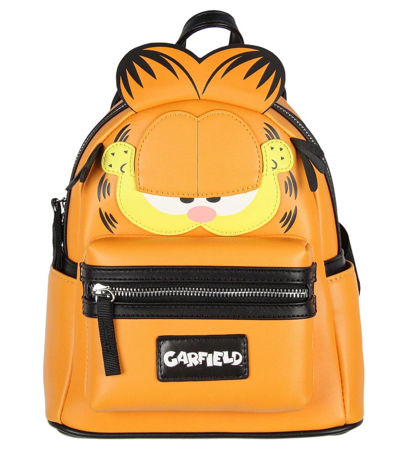 INTIMO Nickelodeon Classic Comic Character Face Garfield Zippered Mini Backpack Bag 10 - Image 2
