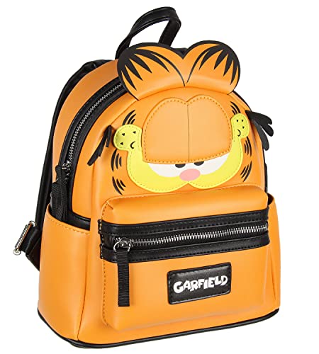 INTIMO Nickelodeon Classic Comic Character Face Garfield Zippered Mini Backpack Bag 10 - Image 3
