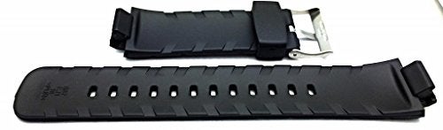 NewLife 16mm Rubber Polyurethane (PU) Material Black Bracelet Watchband | Comfortable, Tough, Durable Replacement Watchstrap that brings to Any Watch (for Men and Women) - Image 2