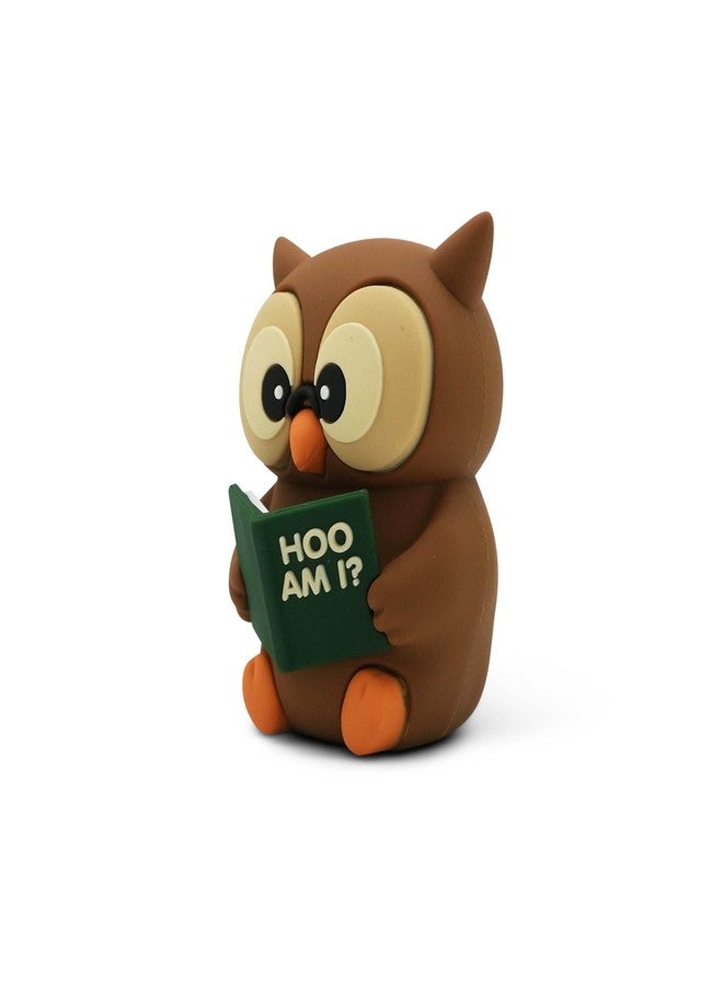 GOOFBALLS Little Readers - Cute Figurines for Bookshelves, Desks, Terrariums & Home Decor - Book-Loving Animal Statues - Owl - Image 4