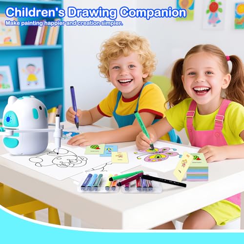 Hoarosall Drawing Robot for Kids 150 Educational Cards Smart Drawing Robot Voice Interactive Partner Montessori Painting Toy for Boys Girls Ages 38 Perfect for Birthdays Christmas and Learning Fun - Image 5