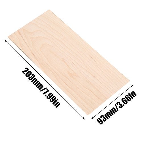 Dilwe Maple Guitar Headplate, 3Pcs Maple Wood Guitar Head Veneer Shell Sheet Headplate Replacement Part for Luthiers DIY - Image 5