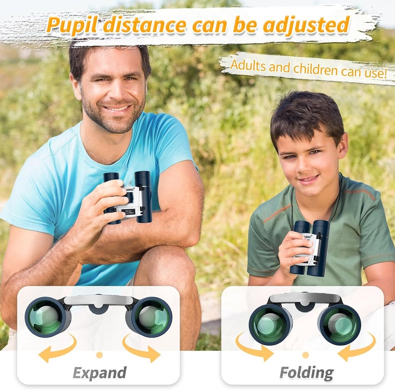 USCAMEL Binoculars Kids, Compact Binoculars Childrens, Waterproof Small Binocular For Bird Watching, Travel, Camping, Hunting - Image 5