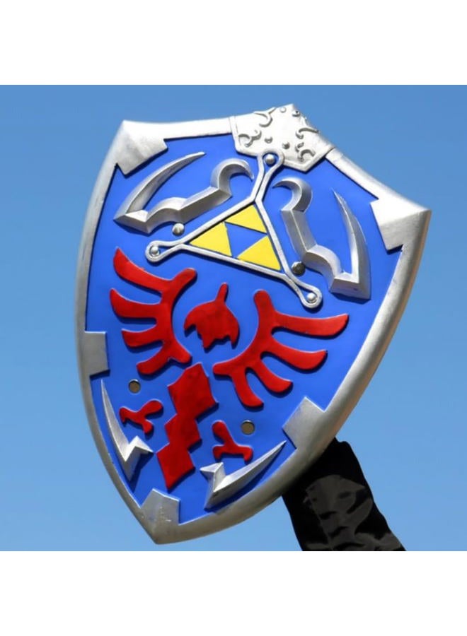 Damdos Halloween Prop PU Foam Zelda Cosplay Sky Sword Kirito Kirigaya Shield Link Breath of The Wild Bow Arrow Crossbow Birthday Gifts (Shield-B) - Image 3