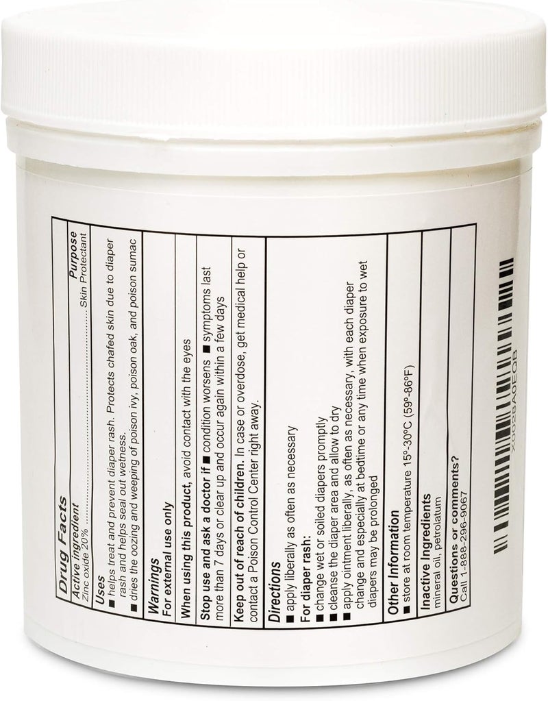 Globe مرهم واقي للبشرة من أكسيد الزنك 20% بحجم 16 أونصة، علاج طفح الحفاض، تخفيف من اللبلاب السام، السماق والبلوط، يحمي من الرطوبة، يحمي البشرة المتشققة - Image 4