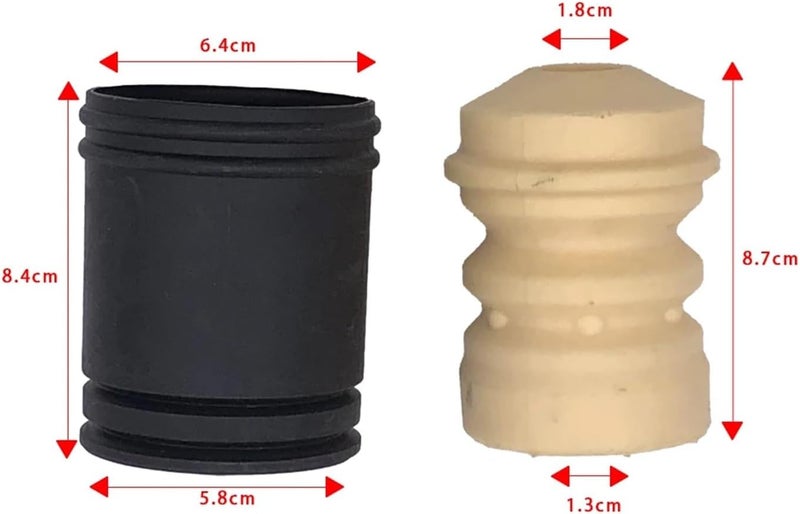 DEMULAX Car Rear Shock Absorber Buffer Rubber Boot Set - Image 2