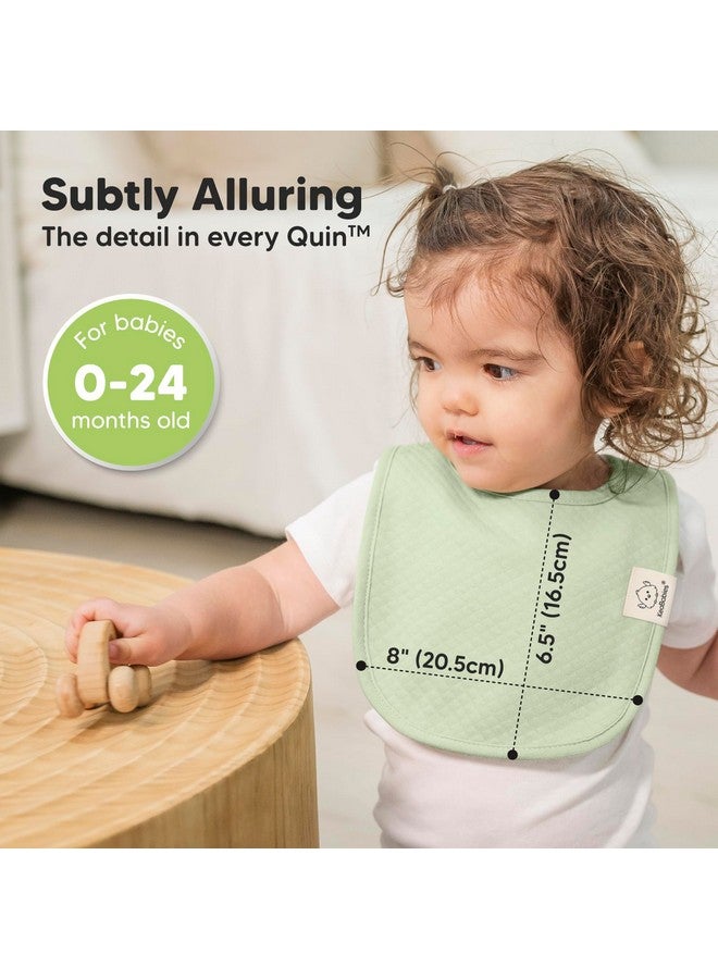KeaBabies 8-Pack Organic Baby Bibs for Baby Girls, Baby Boys - Cotton Cloth Baby Boy Bibs, Baby Girl Bibs for Drooling and Teething, Absorbent Drool Bibs for Spit Ups, Toddler Bib,Infant Bibs (Muted Pastel)  - Image 4